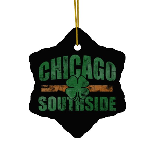 Chicago South Side Irish St Patricks Day Ceramic Ornaments