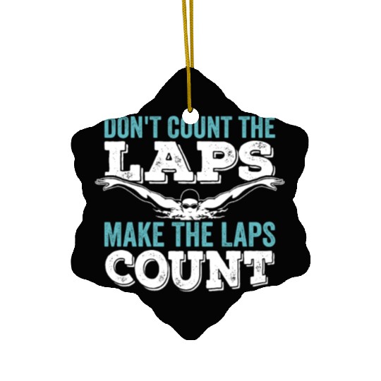 Swim Swimming Ceramic Ornaments