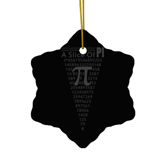 A Slice Of Pi Pizza Math Nerd Ceramic Ornaments