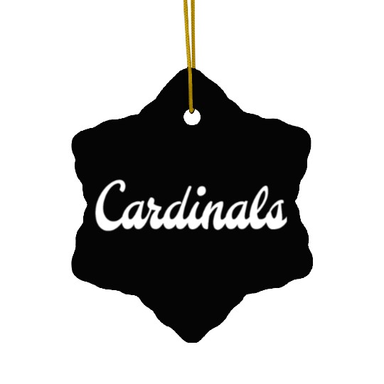 St Louis Cardinal Cardinals Sports Fan Text Design Ceramic Ornaments