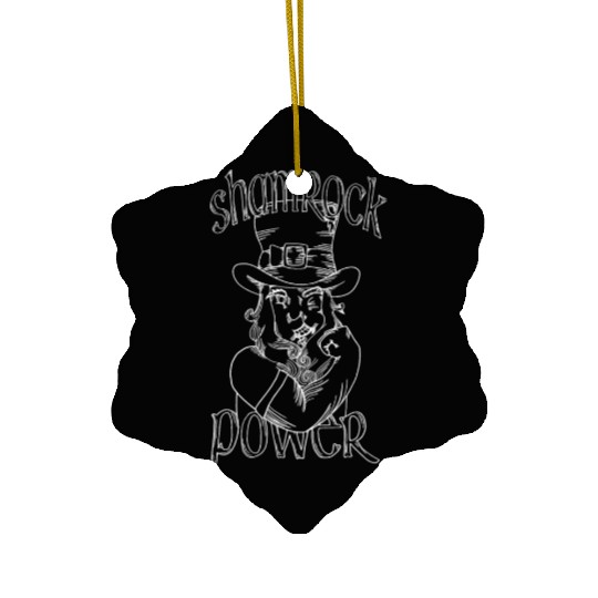 Shamrock power Ceramic Ornaments