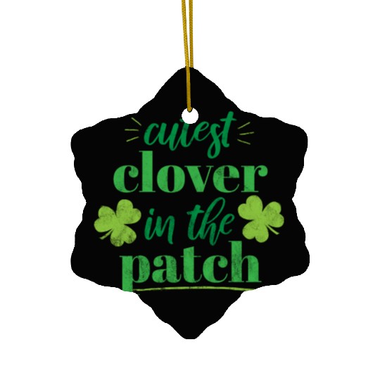 Cutest clover Ceramic Ornaments
