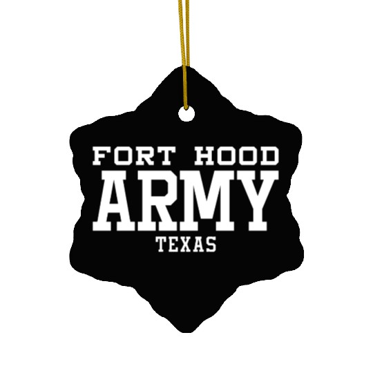 US Army Fort Hood Texas Military Center Ceramic Ornaments