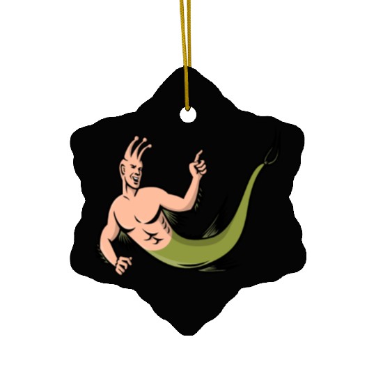 Sea Monkey Pointing Mascot Ceramic Ornaments