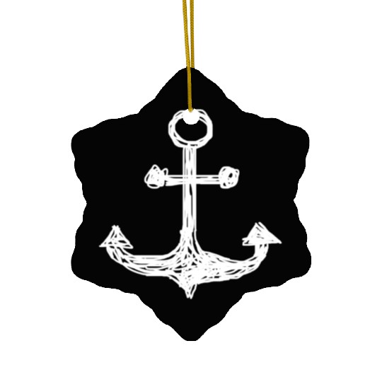 Anchor, Sailing, Fishing, Fisherman, Boat, Ocean Ceramic Ornaments