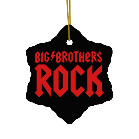 Big Brothers Rock little brother sister Bro Sis Ceramic Ornaments