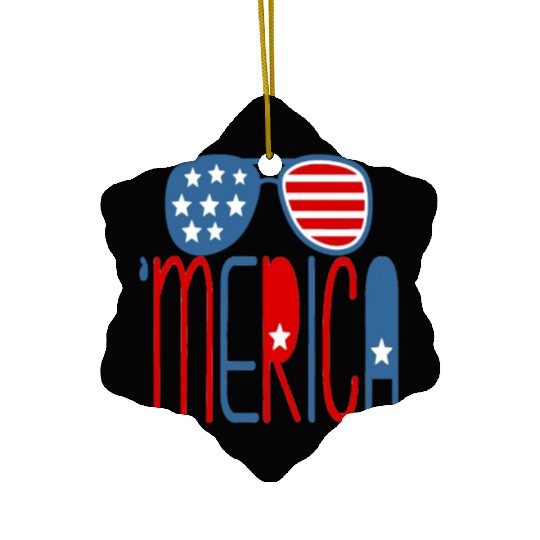 merica Ceramic Ornaments