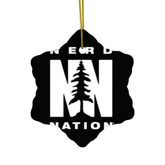 nerd nation Ceramic Ornaments