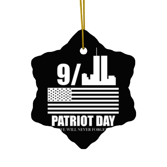 9 11 Patriot Day Ceramic Ornaments