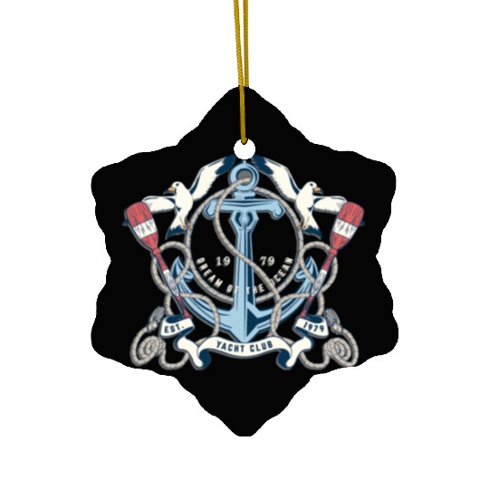 Yacht Club - Awesome sailor Gift Ceramic Ornaments