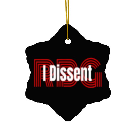 I dissent RBG Ceramic Ornaments