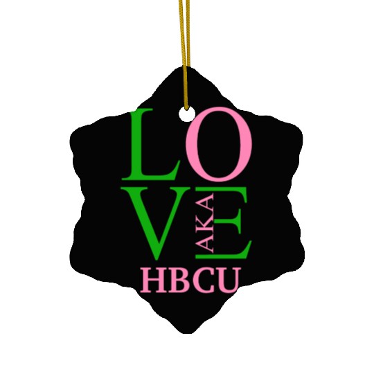 Hbcu Love Aka Paraphernalia For Soror Aphla Access Ceramic Ornaments