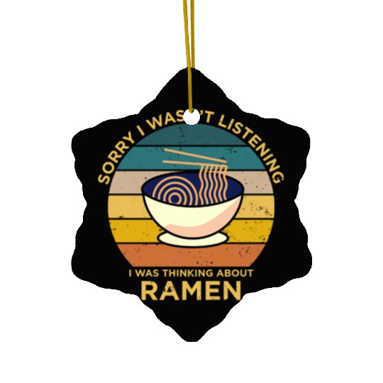 Ramen Retro Funny Saying Gift Ceramic Ornaments