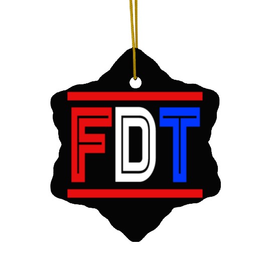 Biden Kamala Funny Anti Trump FDT Donald Trump Ceramic Ornaments