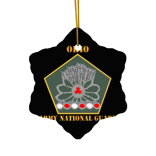 Army Ohio Army National Guard DUI Ceramic Ornaments