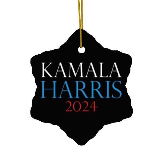Kamal Harris 2024 Election Presidential Republican Ceramic Ornaments