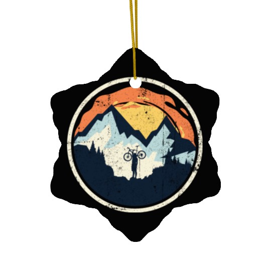 Mountain bike Ceramic Ornaments