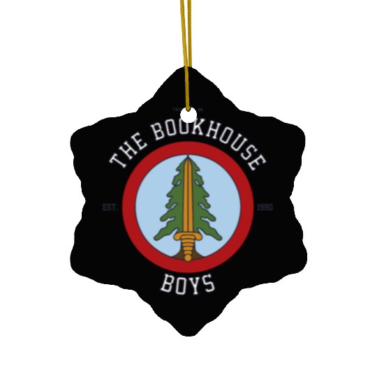 Twin Peaks The Bookhouse Boys Est 1990 Logo Ceramic Ornaments
