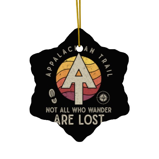 Appalachian Trail Logo Hiking Wander in the US Ceramic Ornaments