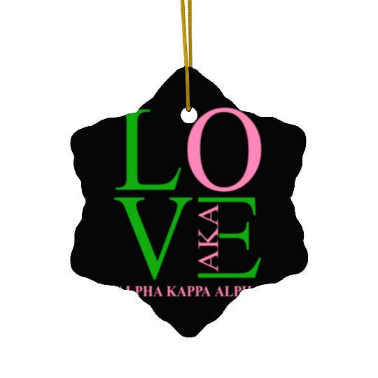 Aka Ceramic Ornaments Love Sorority Gift Alpha Kappa Aka Parap