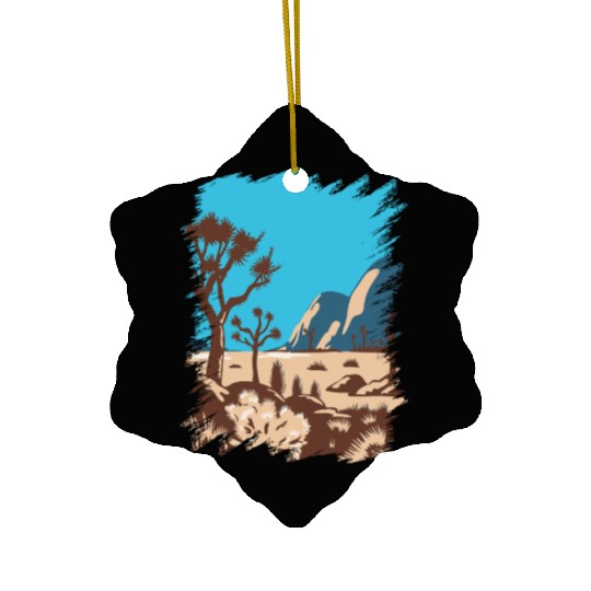 Joshua Tree National Park California Ceramic Ornaments