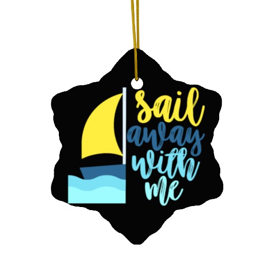 Sailing Sail Boat Water Sports Crew Trip Ceramic Ornaments