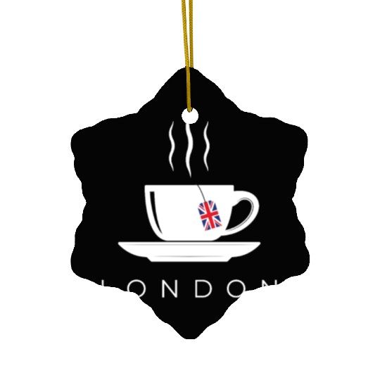 London English Tea England Union Jack British Gift Ceramic Ornaments