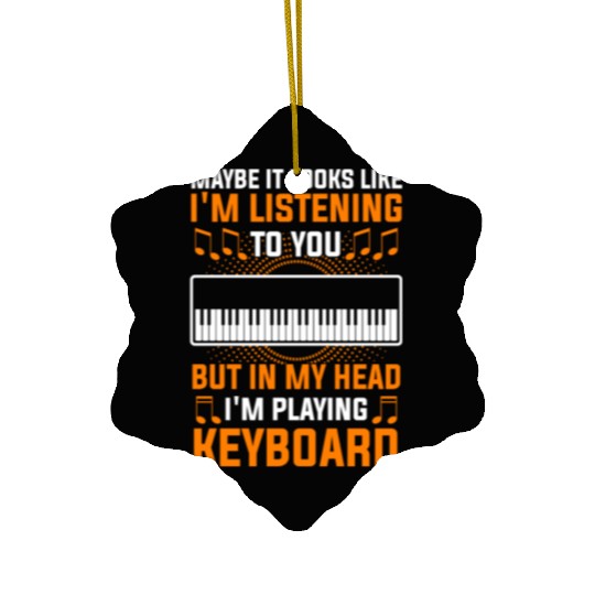 Keyboard Keyboardist Musician Music Ceramic Ornaments