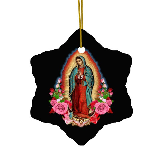 Our Lady Of Guadalupe Saint Virgin Mary birthday c Ceramic Ornaments