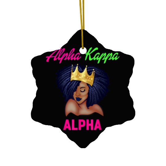 Alpha Kappa AKA Sorority Paraphernalia christmas p Ceramic Ornaments