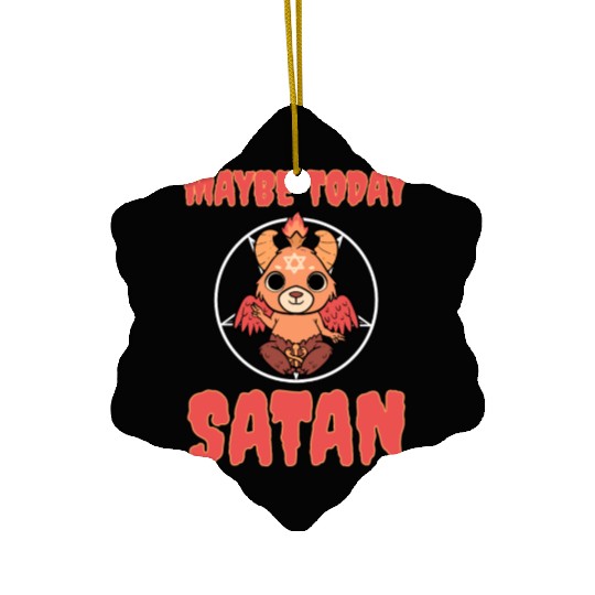 Baphomet Maybe Today Satan Ceramic Ornaments