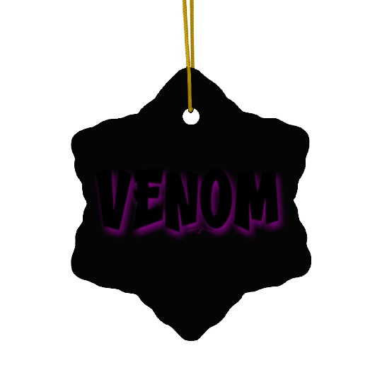 Venom | Neon Hot Pink Shadow Ceramic Ornaments