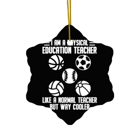 Physical Education Teacher Educator Professor Ceramic Ornaments