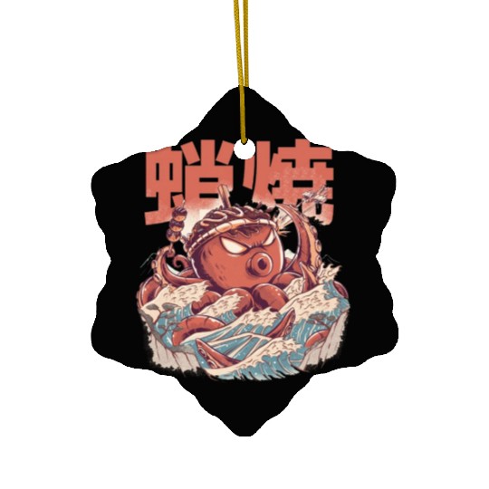 TAKOYAKI ATTACK Ceramic Ornaments