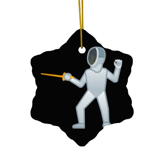Person Fencing Fencer Gift Ceramic Ornaments
