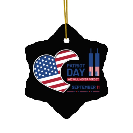 Patriot Day 9 11 USA Ceramic Ornaments