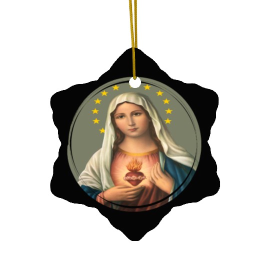 Virgin mary madonna maria ave maria catholic bibel Ceramic Ornaments