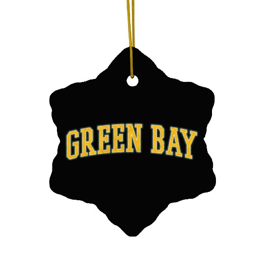 Green Bay Wisconsin Ceramic Ornaments