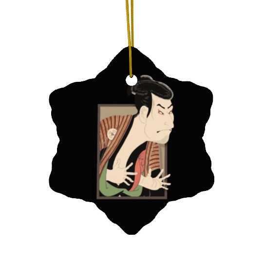 Funny Japanese vintage painting edobei ukiyo-e Ceramic Ornaments