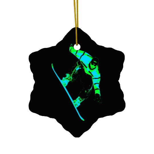 Snowboard Snowboarding Snowboarder Ceramic Ornaments