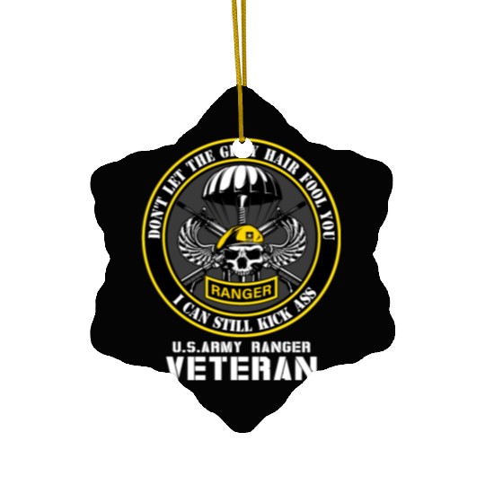 US Army Ranger Army Dad Military Veterans Day Ceramic Ornaments