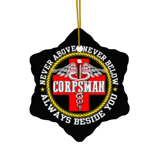 Corpsman Devil Doc Corpsman US Army Ceramic Ornaments