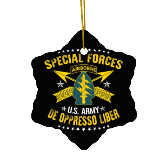 US Army Special Forces De Oppresso Liber Ceramic Ornaments