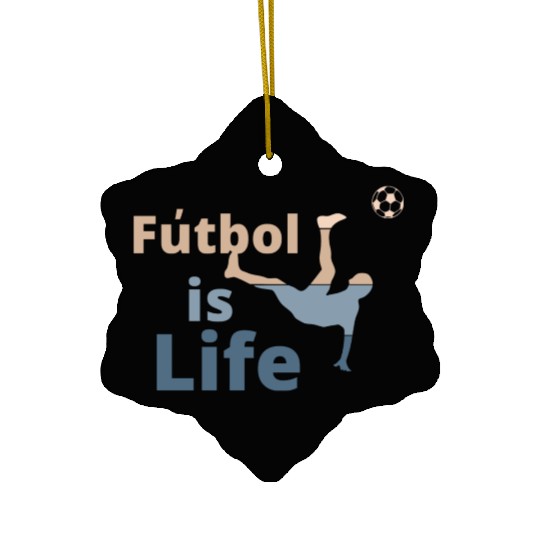 Football is life Ceramic Ornaments