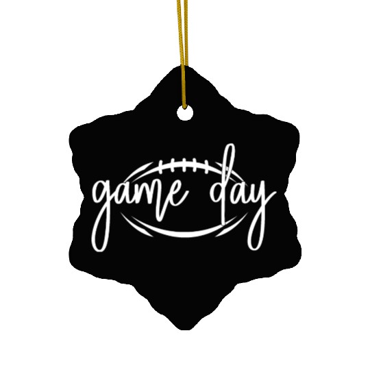 Game Day Football Season - Sports Fan Ceramic Ornaments