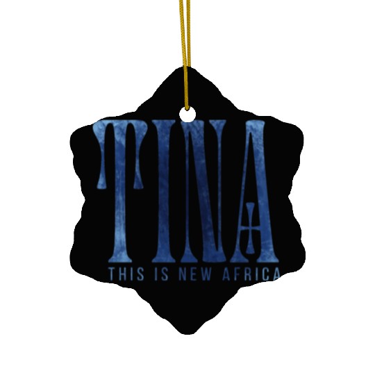 LOUD TINA blue jeans Ceramic Ornaments