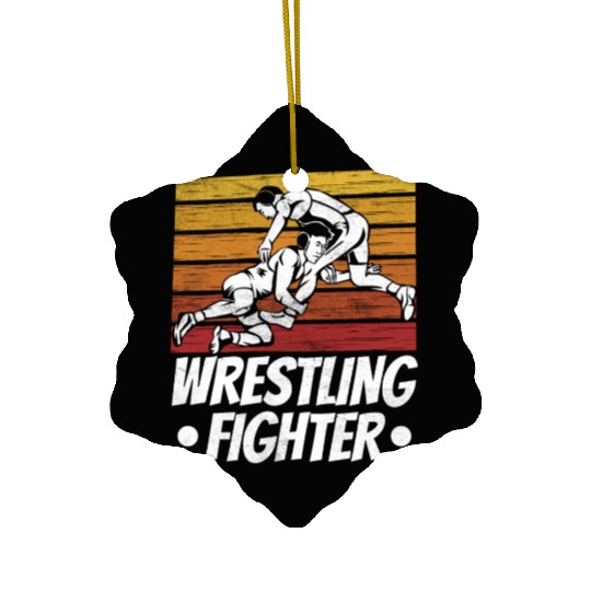 Wrestling Fighter Wrestle Hobby Wrestler Ceramic Ornaments