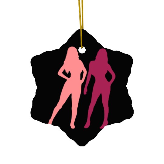 Sexy 2 women Ceramic Ornaments