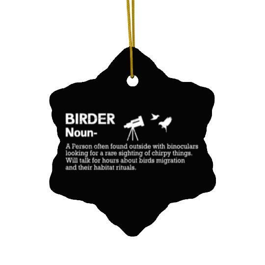 Bird Lover Birdwatching Bird Whisperer Ceramic Ornaments