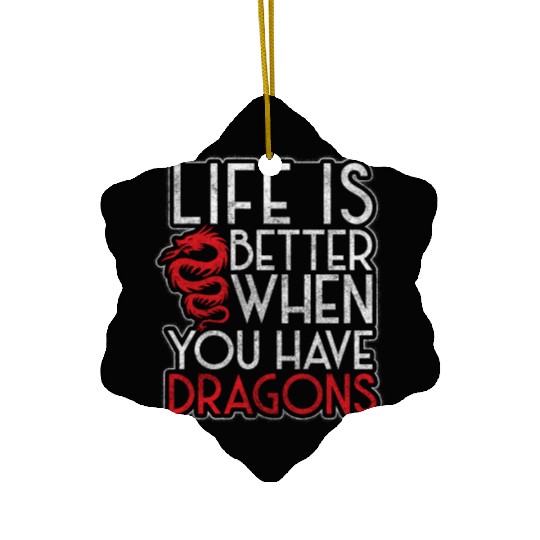 Fantasy Dragon Scales Monster Chinese Dragon Ceramic Ornaments